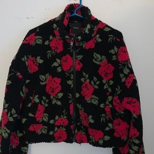 Floral cropped jacket